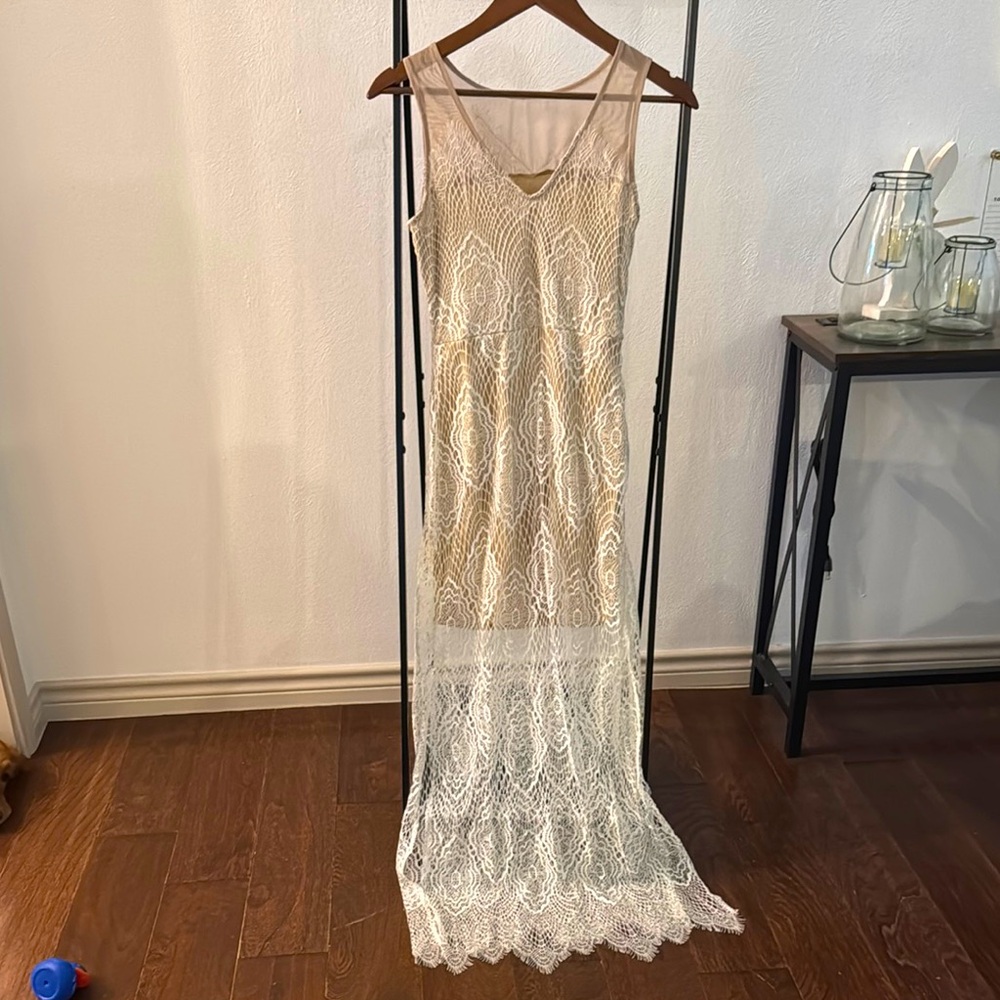 Unique Lace Maxi Dress